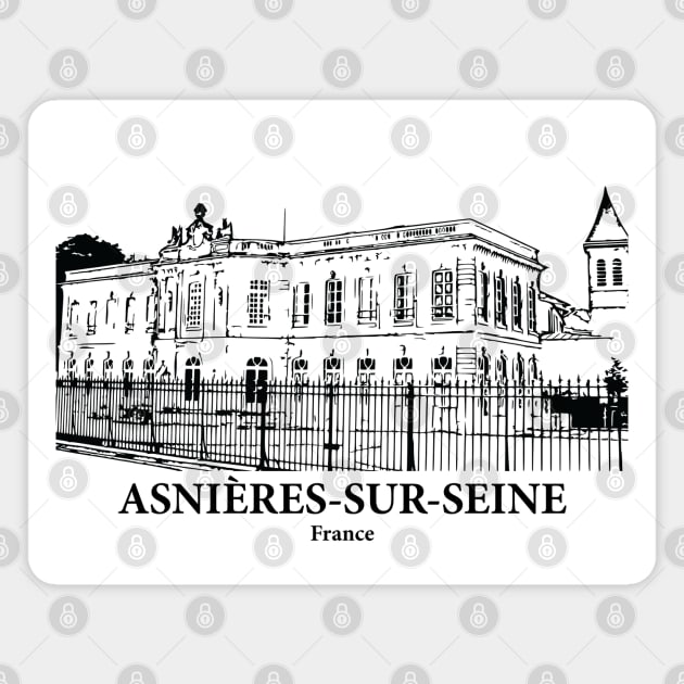 Asnières-sur-Seine - France Magnet by Lakeric